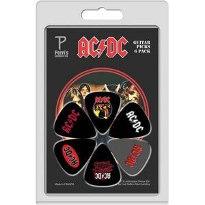 AC/DC Guitar Picks 6 Piece Pack